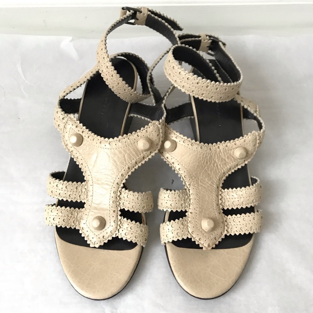 Balenciaga Women's Studded Leather Sandals
